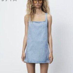 Zara denim sleeveless dress SIZE XS 1063/200/406